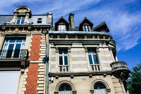 Reims Francia Julio 2018 Vista Edificios Calle Rue Buirette Ciudad —  Fotos de Stock