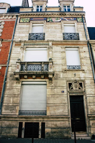 Reims France Juillet 2018 Vue Des Bâtiments Rue Buirette Reims — Photo