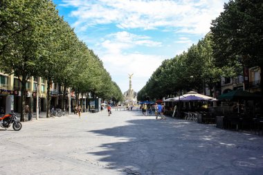 Reims Fransa 02 Temmuz 2018 yer d'Erlon de Reims ilçesinde sabah binalarda görünümünü