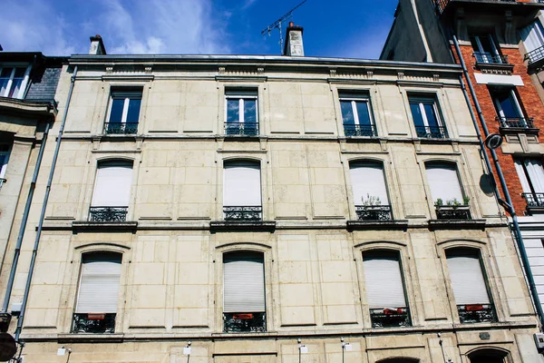 Reims France July 2018 View Buildings Rue Des Poissonniers Street — Stock Photo, Image