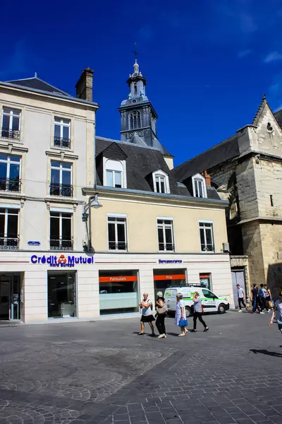 Reims Frankrijk Juli 2018 Weergave Van Gebouwen Place Erlon Bij — Stockfoto