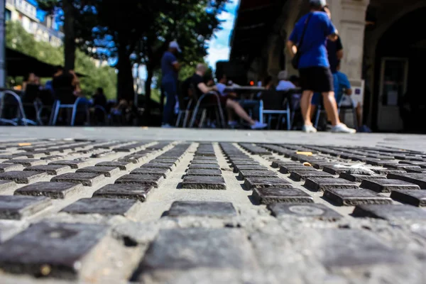 Reims Fransa 02 Temmuz 2018 yer d'Erlon de Reims ilçesinde sabah binalarda görünümünü