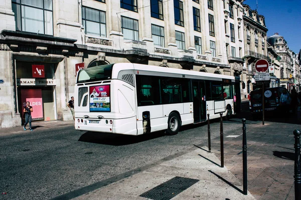 Реймс Франция Июль 2018 Вид Автобус Общественного Транспорта Города Реймс — стоковое фото