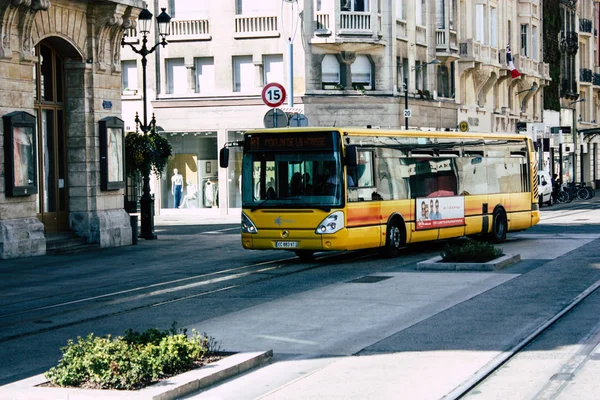 Reims Frankrijk Juli 2018 Weergave Van Het Openbaar Vervoer Bus — Stockfoto