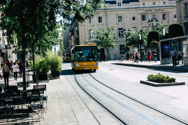 Reims Frankrijk Juli 2018 Weergave Van Het Openbaar Vervoer Bus — Stockfoto