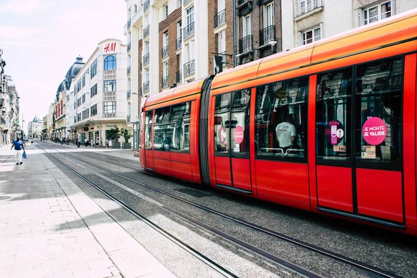 Reims France Juillet 2018 Vue Tramway Tramway Ville Reims France — Photo