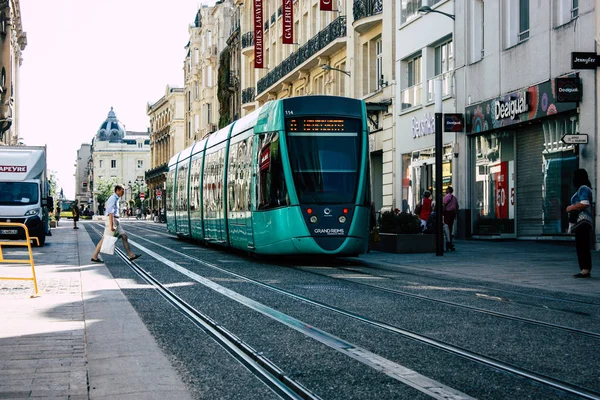 Reims France Juillet 2018 Vue Tramway Tramway Ville Reims France — Photo