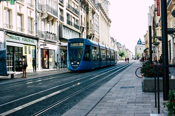 Reims France July 2018 View Tram Tramway City Reims France — Stock Photo, Image