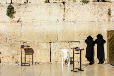 Kudüs İsrail 20 Haziran 2018 görüntülemek bilinmeyenli insanlar dua eden önü Western Wall Eski Kudüs şehri akşam