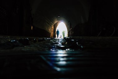 Kudüs İsrail 09 Haziran 2018 Eski Kudüs şehri, öğleden sonra zemin seviyesinden sokak görünümü