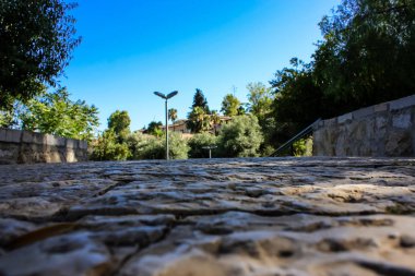 Kudüs İsrail 09 Haziran 2018 zemin seviyesine öğleden sonra Kudüs'ün sokak görünümü