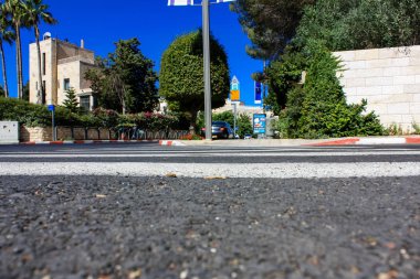 Kudüs İsrail 09 Haziran 2018 zemin seviyesine öğleden sonra Kudüs'ün sokak görünümü