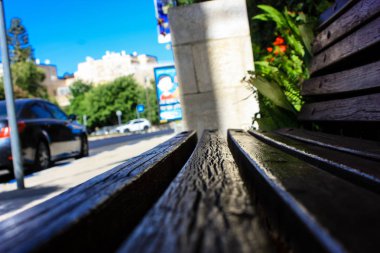 Kudüs İsrail 09 Haziran 2018 zemin seviyesine öğleden sonra Kudüs'ün sokak görünümü