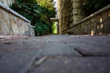 Kudüs İsrail 09 Haziran 2018 zemin seviyesine öğleden sonra Kudüs'ün sokak görünümü