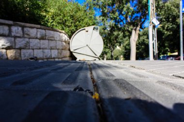 Kudüs İsrail 09 Haziran 2018 zemin seviyesine öğleden sonra Kudüs'ün sokak görünümü