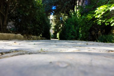 Kudüs İsrail 09 Haziran 2018 zemin seviyesine öğleden sonra Kudüs'ün sokak görünümü