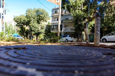 Kudüs İsrail 09 Haziran 2018 zemin seviyesine öğleden sonra Kudüs'ün sokak görünümü