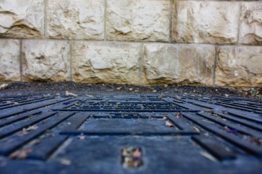 Kudüs İsrail 09 Haziran 2018 zemin seviyesine öğleden sonra Kudüs'ün sokak görünümü