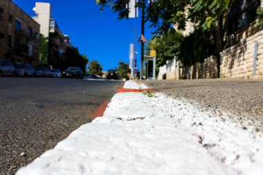 Kudüs İsrail 09 Haziran 2018 zemin seviyesine öğleden sonra Kudüs'ün sokak görünümü