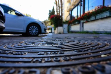 Kudüs İsrail 09 Haziran 2018 zemin seviyesine öğleden sonra Kudüs'ün sokak görünümü