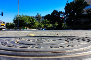 Kudüs İsrail 09 Haziran 2018 zemin seviyesine öğleden sonra Kudüs'ün sokak görünümü