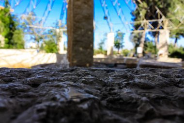 Kudüs İsrail 09 Haziran 2018 zemin seviyesine öğleden sonra Kudüs'ün sokak görünümü