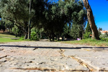 Kudüs İsrail 09 Haziran 2018 zemin seviyesine öğleden sonra Kudüs'ün sokak görünümü