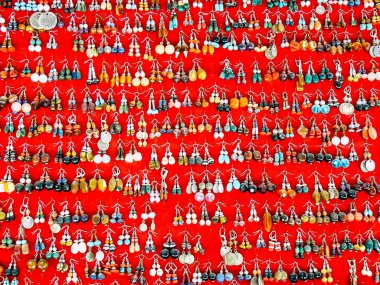 Kudüs İsrail 07 Haziran 2018 dekoratif objeler Closeup satılan Kudüs'ün eski şehri çarşı içinde