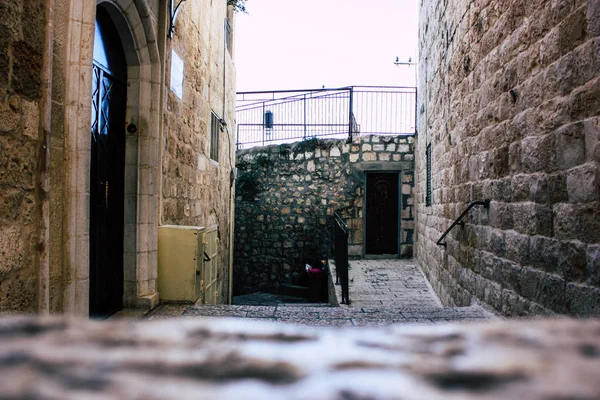 Jerusalén Israel Junio 2018 Vista Calle Ciudad Vieja Jerusalén Desde — Foto de Stock