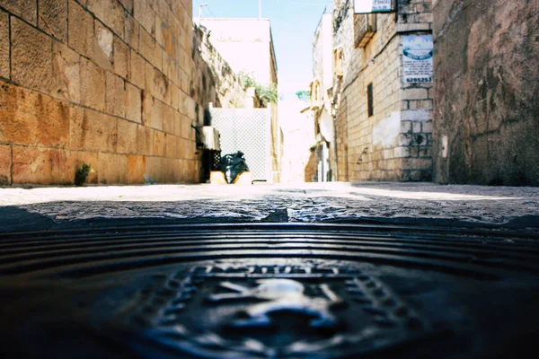Jerusalén Israel Junio 2018 Vista Calle Ciudad Vieja Jerusalén Desde — Foto de Stock