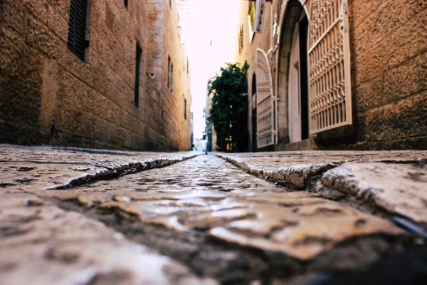 Jerusalén Israel Junio 2018 Vista Calle Ciudad Vieja Jerusalén Desde — Foto de Stock