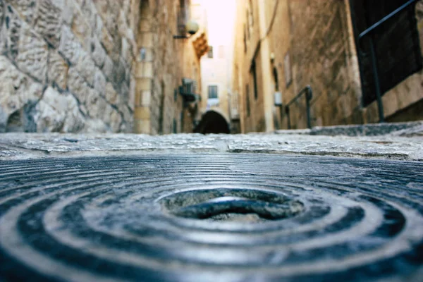 Jerusalén Israel Junio 2018 Vista Calle Ciudad Vieja Jerusalén Desde — Foto de Stock