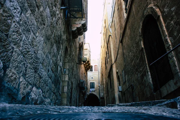 Jerusalén Israel Junio 2018 Vista Calle Ciudad Vieja Jerusalén Desde — Foto de Stock