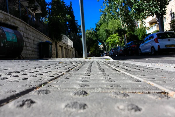 Kudüs İsrail 09 Haziran 2018 zemin seviyesine öğleden sonra Kudüs'ün sokak görünümü