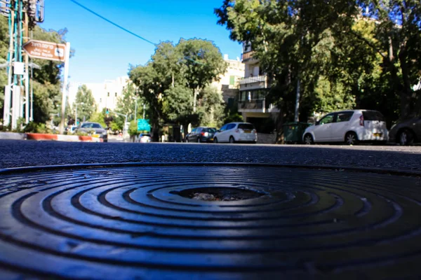 Kudüs İsrail 09 Haziran 2018 zemin seviyesine öğleden sonra Kudüs'ün sokak görünümü