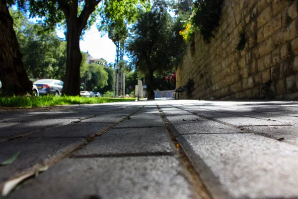 Kudüs İsrail 09 Haziran 2018 zemin seviyesine öğleden sonra Kudüs'ün sokak görünümü