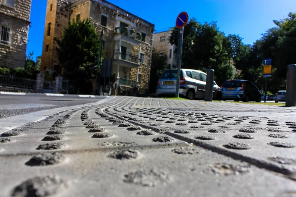 Kudüs İsrail 09 Haziran 2018 zemin seviyesine öğleden sonra Kudüs'ün sokak görünümü