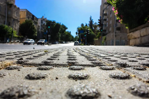 Kudüs İsrail 09 Haziran 2018 zemin seviyesine öğleden sonra Kudüs'ün sokak görünümü