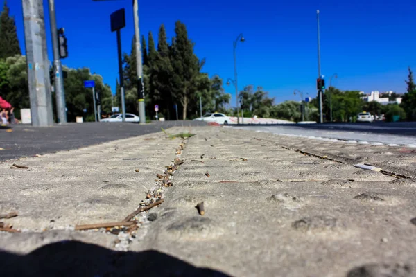 Jerusalén Israel Junio 2018 Vista Calle Jerusalén Desde Nivel Del — Foto de Stock