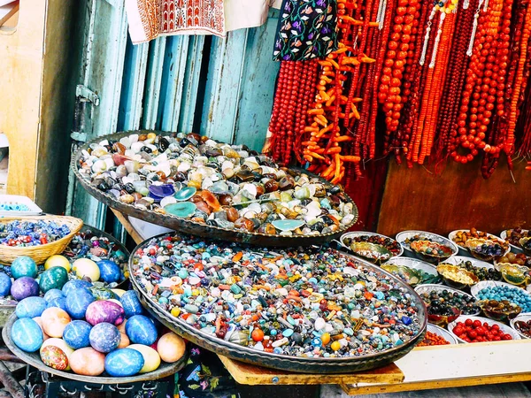 Jerusalem Israel June 2018 Closeup Decorative Objects Sold Bazaar Old — Stock Photo, Image