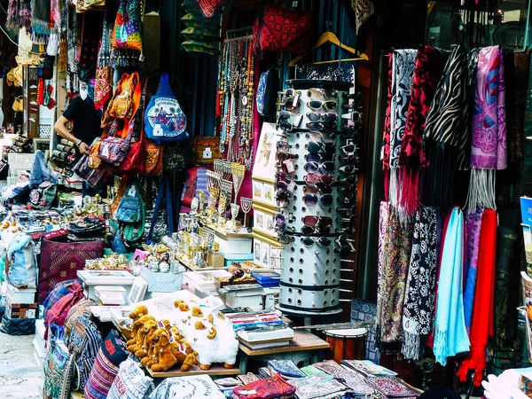 Jerusalem Israel June 2018 Closeup Decorative Objects Sold Bazaar Old — Stock Photo, Image