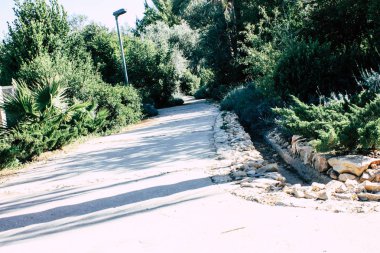 Teddy park bahçe ve Çeşme Kudüs İsrail görünümü