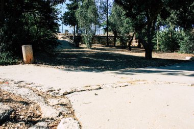 Teddy park bahçe ve Çeşme Kudüs İsrail görünümü