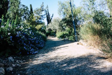 Teddy park bahçe ve Çeşme Kudüs İsrail görünümü