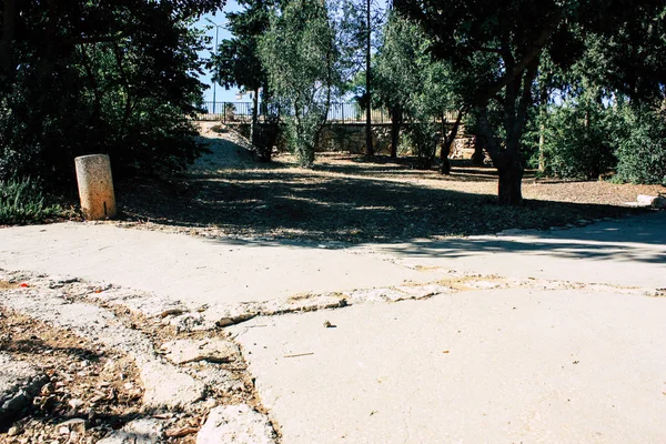 Teddy park bahçe ve Çeşme Kudüs İsrail görünümü