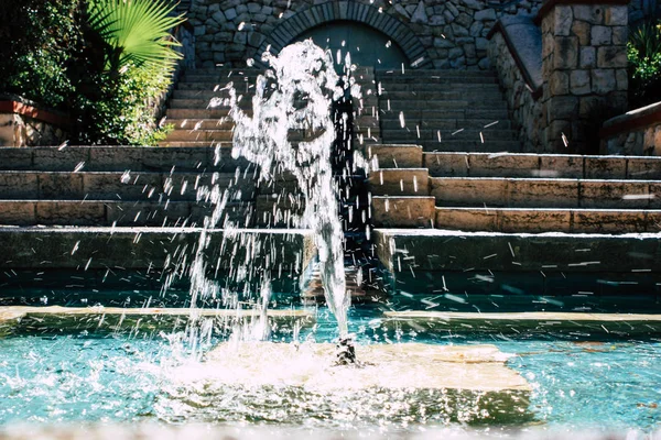 Teddy park bahçe ve Çeşme Kudüs İsrail görünümü