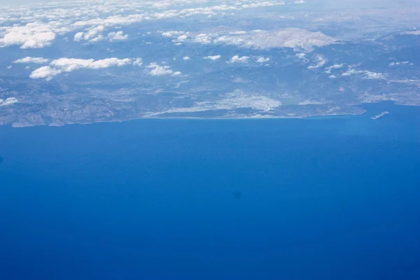 Vista Aérea Las Orillas Del Mar Mediterráneo 000 Pies Altitud —  Fotos de Stock