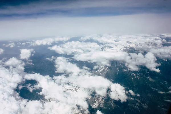 Fransa Talya Arasında Mont Blanc Massif Öğleden Sonra 000 Feet — Stok fotoğraf