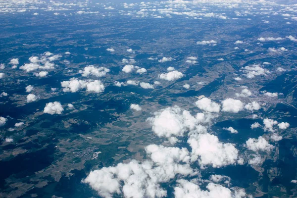 Vista Aérea Maciço Mont Blanc Entre França Itália 000 Pés — Fotografia de Stock