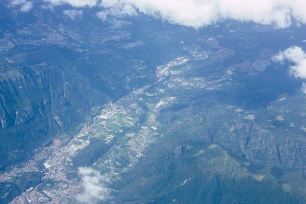 Vista Aérea Maciço Mont Blanc Entre França Itália 000 Pés — Fotografia de Stock